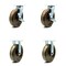 Service Caster 8 Inch High Temp Phenolic Caster Set with Roller Bearings 2 Brakes 2 Rigid SCC SCC-30CS820-PHRHT-TLB-2-R820-2 - alternate 6